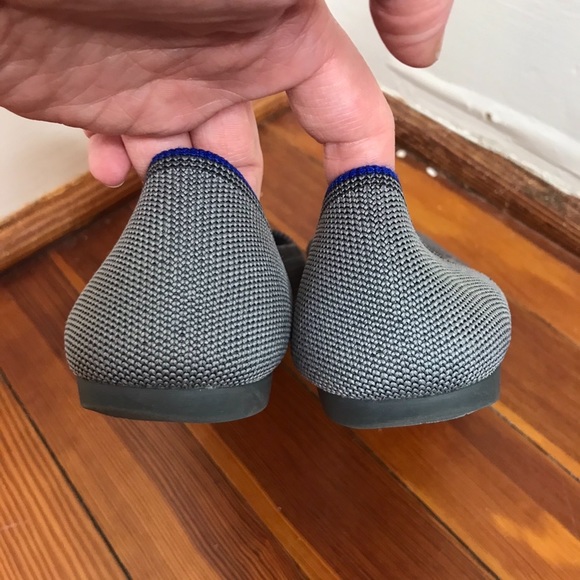 Rothy’s Grey The Point Recycled Washable Flats - Picture 4 of 10